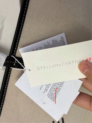 Borsa Stella McCartney x HM Beige Nero Grande