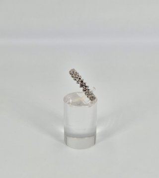 048-01-00246 Anillo Oro Blanco 18K Diamantes