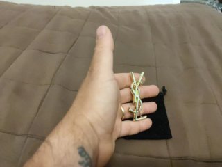 Spilla Yves Saint Laurent Oro