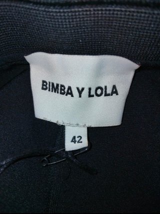 Falda Bimba y Lola Talla 42 Negra Nueva