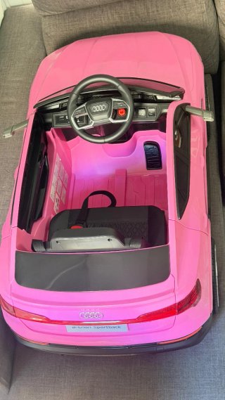 Coche Batería Niños 12v Audi E-tron Rosa