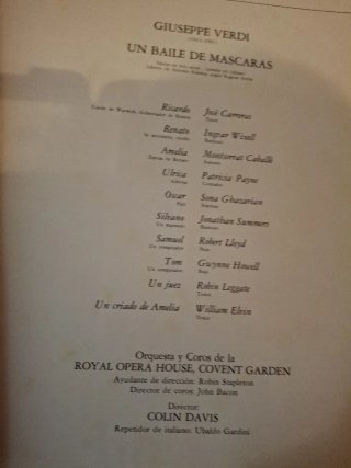 LP Verdi: Un Ballo in Maschera