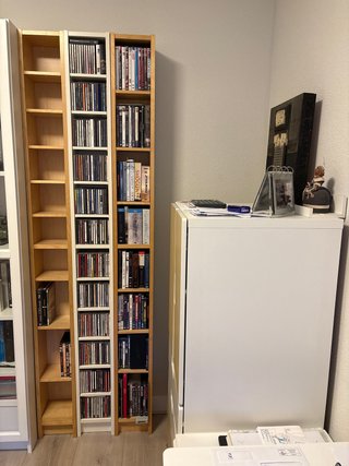2 mensole per CD Ikea Billi Betulla