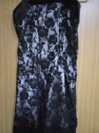 Vestido fiesta encaje XS