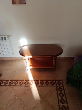 Mesa de centro madera estilo castellano