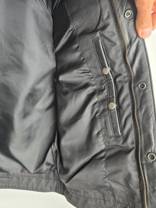 Chaleco Cuero Motero Talla L