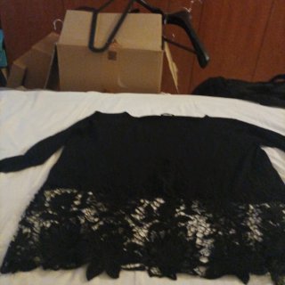 Maglia donna manica lunga con pizzo