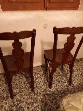 Sillas antiguas vintage patas curvas