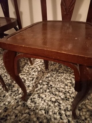 Sillas antiguas vintage patas curvas
