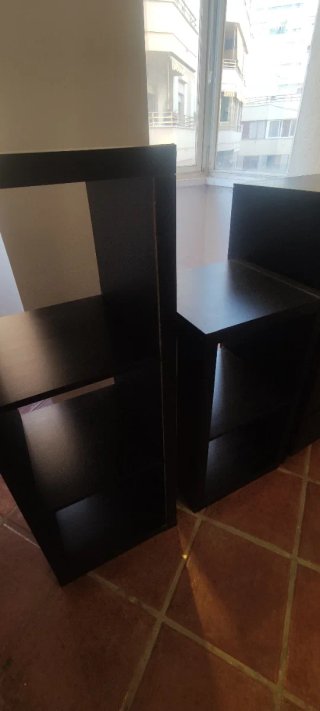 Mueble modular negro Ikea