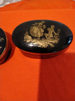 Joyero Limoges Colección Negro y Dorado