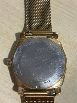 Reloj Fossil Dorado y Azul