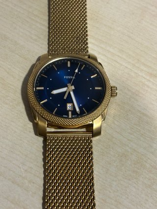 Reloj Fossil Dorado y Azul