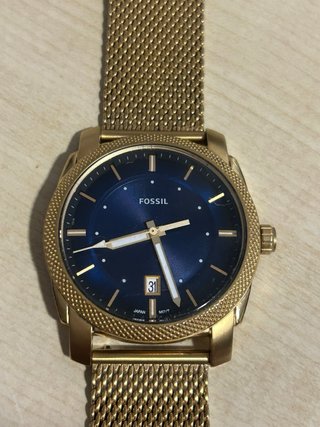 Reloj Fossil Dorado y Azul