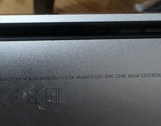 MacBook Pro A2251 EMC 3348