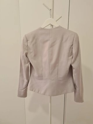 Blazer H&M Peplum Gris Claro S