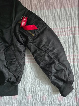 Chaqueta Bomber Negra