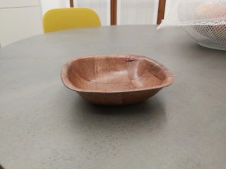 Contenitore legno quadrato svuotatasche