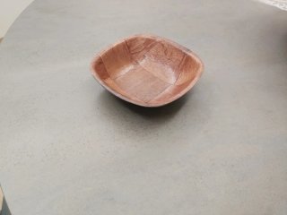 Contenitore legno quadrato svuotatasche