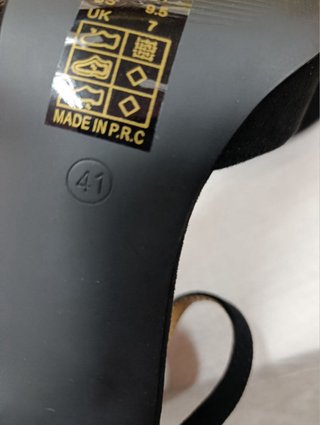 Zapatos de tacón negros talla 41