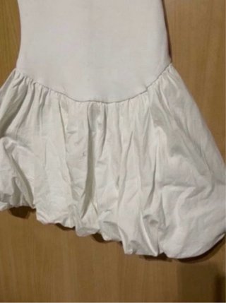 Vestido Zara Globo Blanco