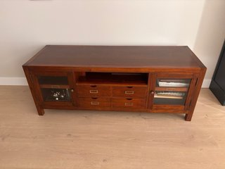 Mueble TV madera (teka)