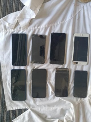 Lote 8 móviles Apple y otros