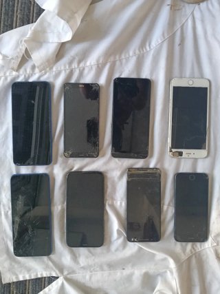 Lote 8 móviles Apple y otros