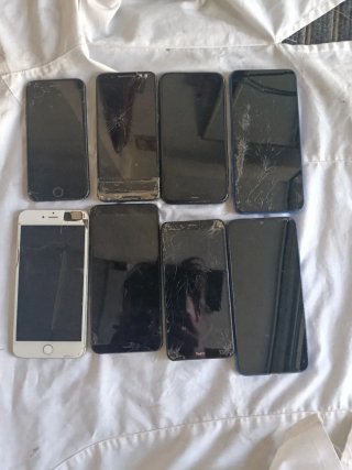 Lote 8 móviles Apple y otros