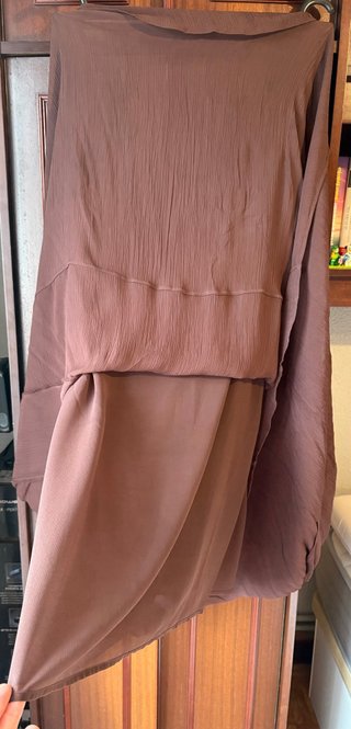 Vestido largo marrón Bimba y Lola