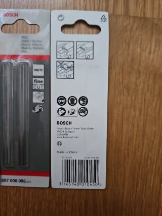 Cuchillas Bosch HM/TC para cepillo eléctrico