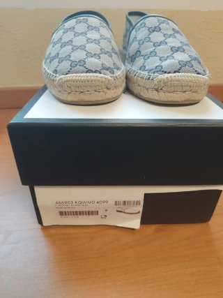 Zapatillas Gucci Beige y Azul Originales