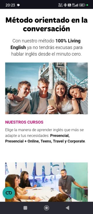 Curso de inglés academia What's up
