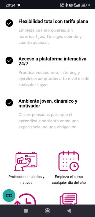 Curso de inglés academia What's up