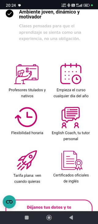 Curso de inglés academia What's up