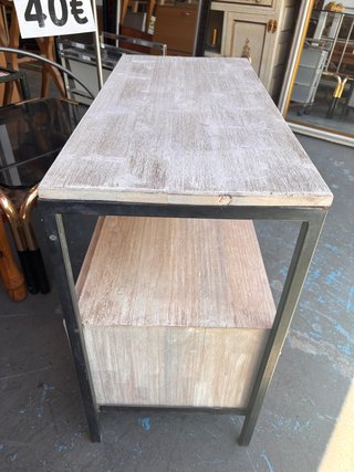 MUEBLE AUXILIAR RUSTICO 2 CAJONES