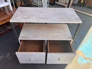 MUEBLE AUXILIAR RUSTICO 2 CAJONES