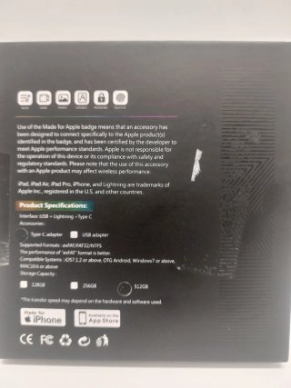 Chiavetta USB 512GB per iPhone