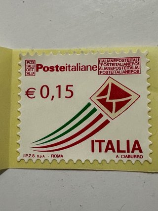 Francobollo Letterina che vola