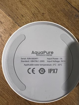 Purificador de Frutas e Legumes AquaPure (Usado, S