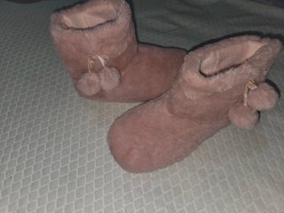 Botas de casa rosas
