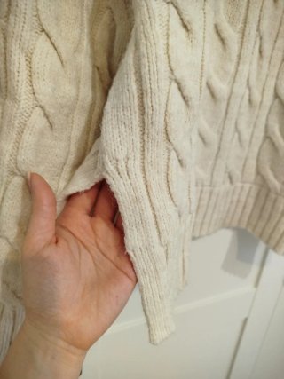 Jersey cuello alto Stradivarius blanco