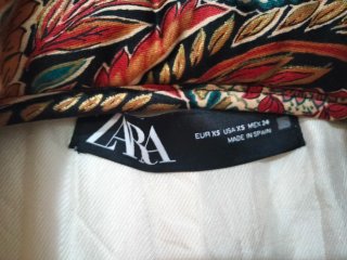 Abrigo Zara Chenilla Blanco Talla M