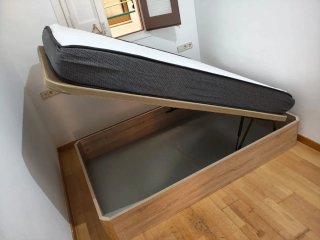 CANAPE cama OFERTA canapé colchón base madera CAMA