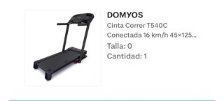Cinta de correr DOMYOS TS400