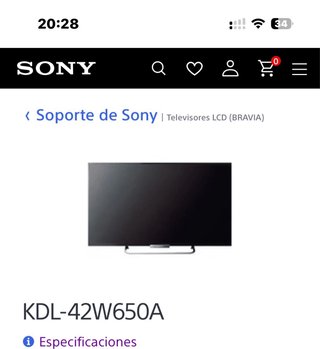 Televisor Sony Bravia KDL-42W650A