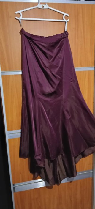 Vestido fiesta lentejuelas morado talla 48