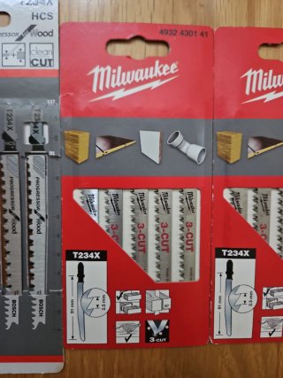 Hojas Sierra Calar Bosch y Milwaukee T234X