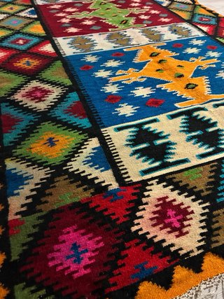 Tappeto Kilim Grande in Lana