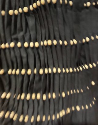 Vestido Zara negro con abalorios Talla M